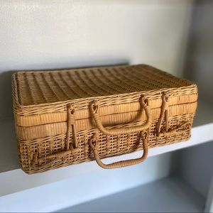 Vintage Suitcase Basket